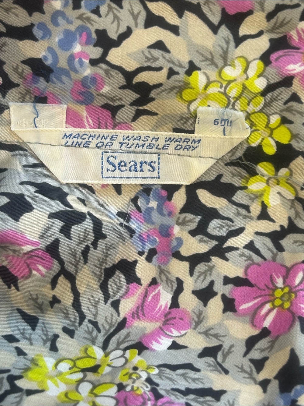 Vintage Sears Floral Maxi Dress Cottagecore Prairie Boho Ruffle Sleeveless M L - Picture 8 of 9
